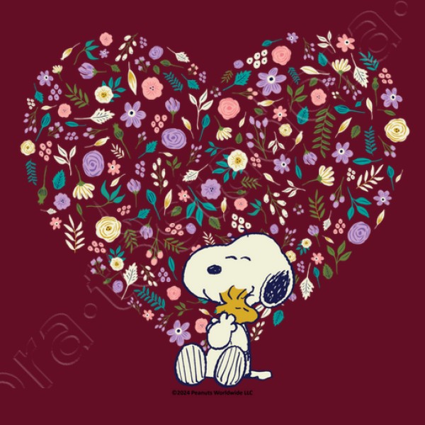 Snoopy Woodstock hearts