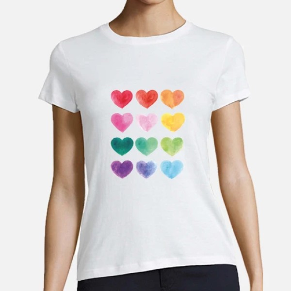 Corazones de colores