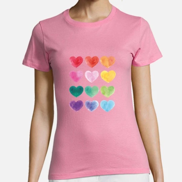 Corazones de colores
