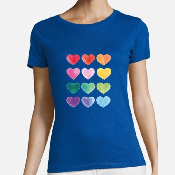 Corazones de colores