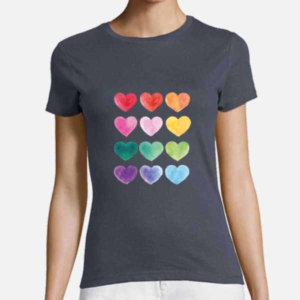 Corazones de colores
