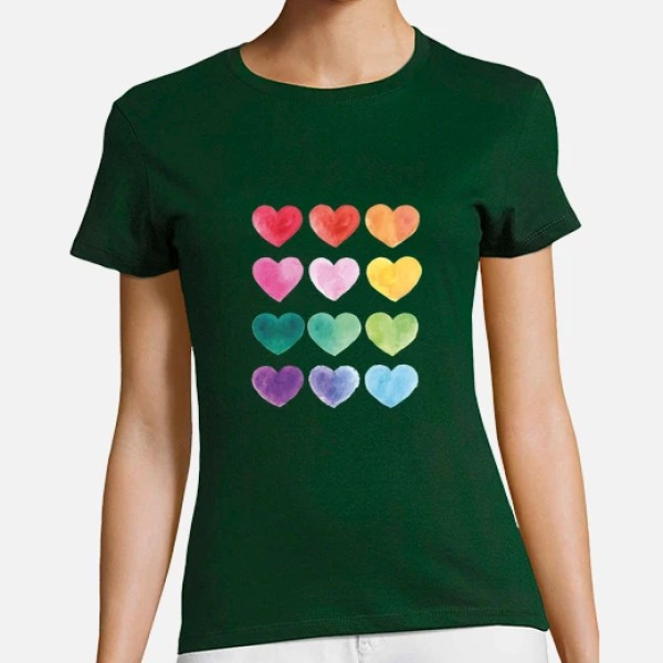 Corazones de colores
