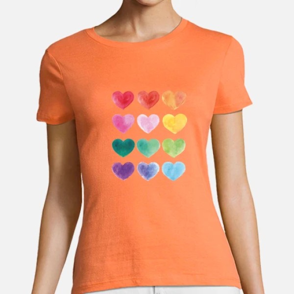 Corazones de colores