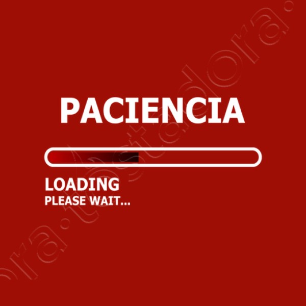 Camiseta mujer Cargando paciencia