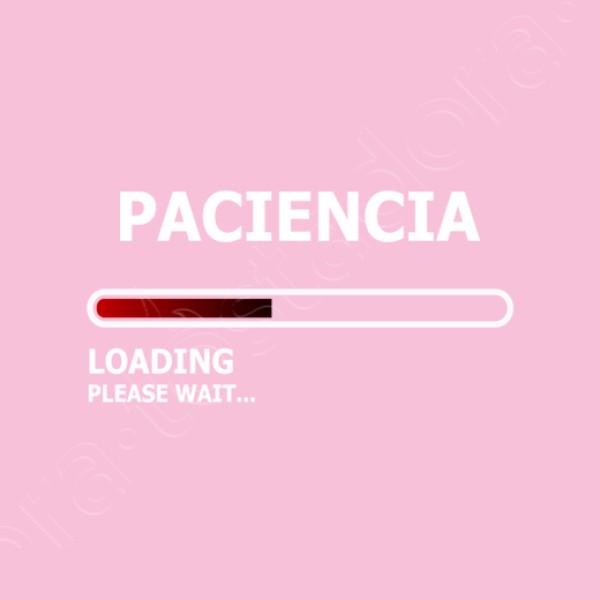 Camiseta mujer Cargando paciencia