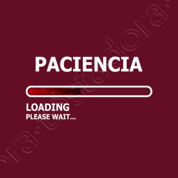 Camiseta mujer Cargando paciencia