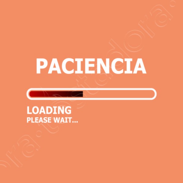 Camiseta mujer Cargando paciencia