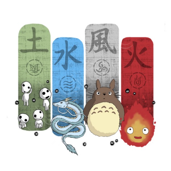 Ghibli Elemental Charms