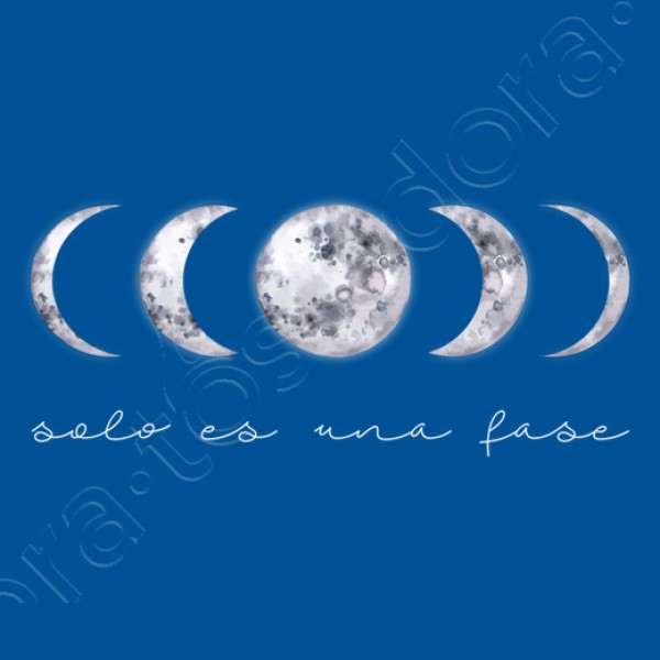 Camiseta Deportiva Mujer Fases Lunares, Solo Es Una Fase
