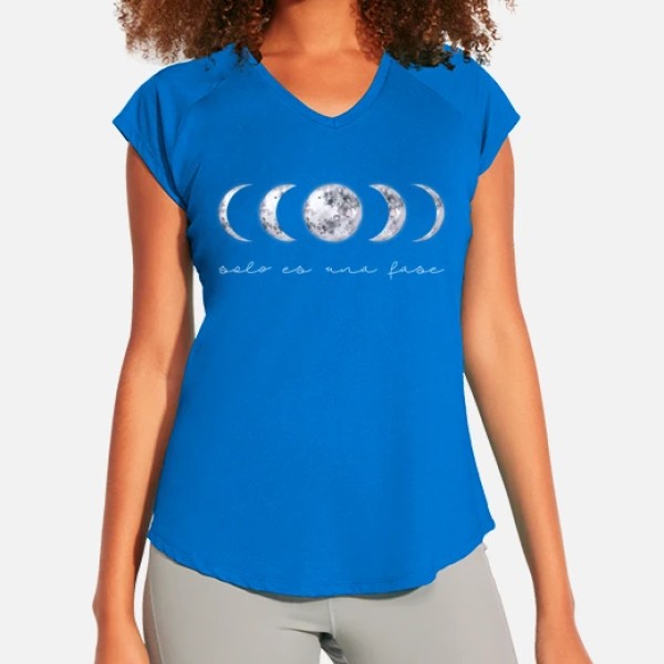Camiseta Deportiva Mujer Fases Lunares, Solo Es Una Fase