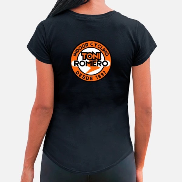 Mujer, deportiva fitness, negra
