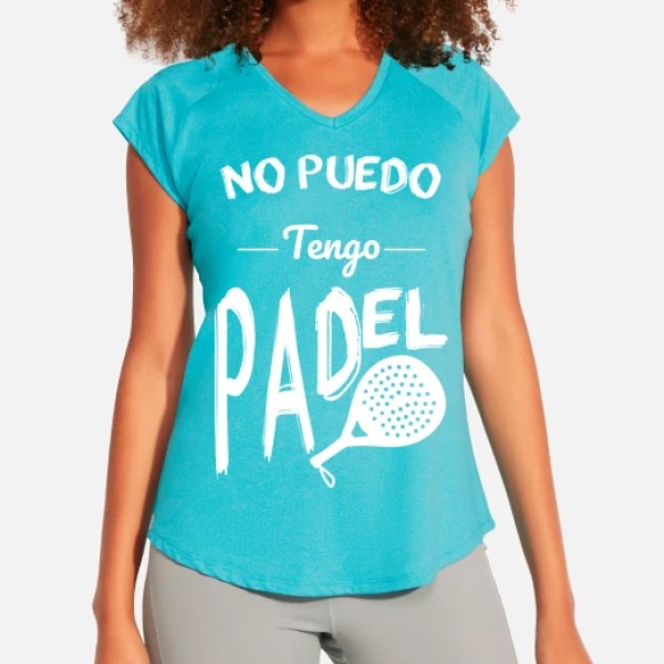 Camiseta deporte mujer No puedo tengo padel