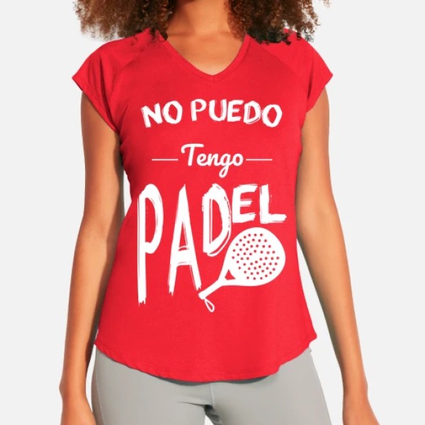 Camiseta deporte mujer No puedo tengo padel