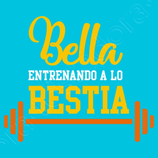 Bella entrenando a lo bestia