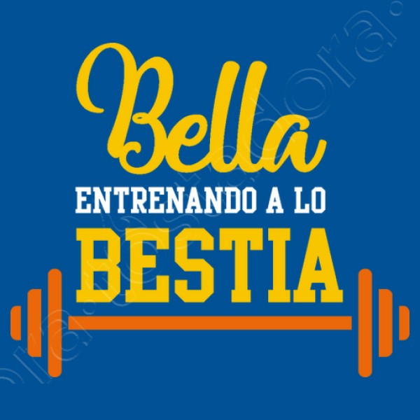 Bella entrenando a lo bestia