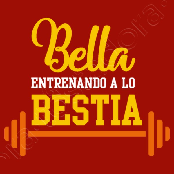 Bella entrenando a lo bestia