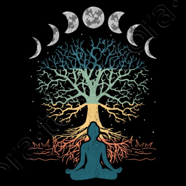 u00c1rbol De La Vida Yoga Fases Lunares Meditaciu00f3n Espiritual Zen Budismo