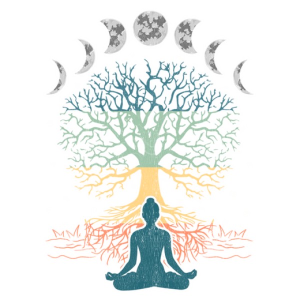 u00c1rbol De La Vida Yoga Fases Lunares Meditaciu00f3n Espiritual Zen Budismo