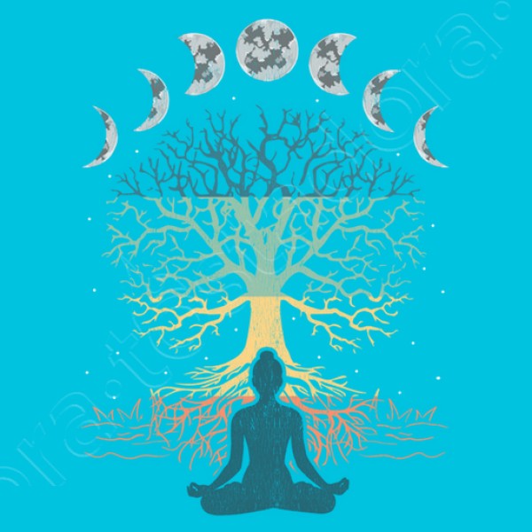 u00c1rbol De La Vida Yoga Fases Lunares Meditaciu00f3n Espiritual Zen Budismo