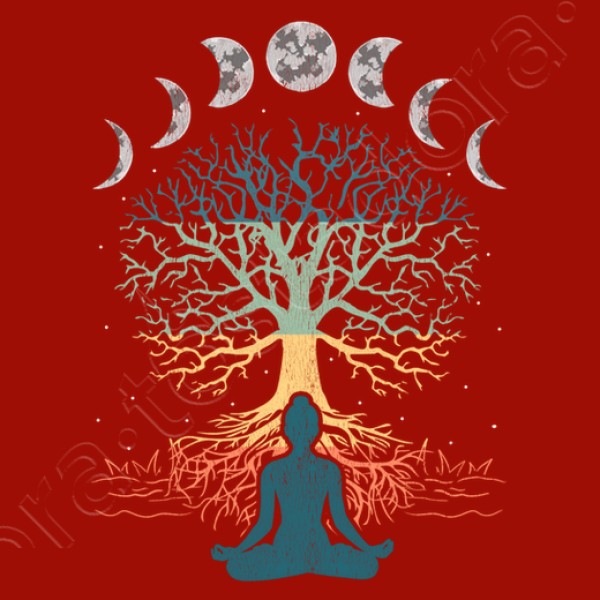 u00c1rbol De La Vida Yoga Fases Lunares Meditaciu00f3n Espiritual Zen Budismo