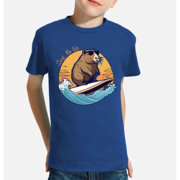 Capibara Surfeando