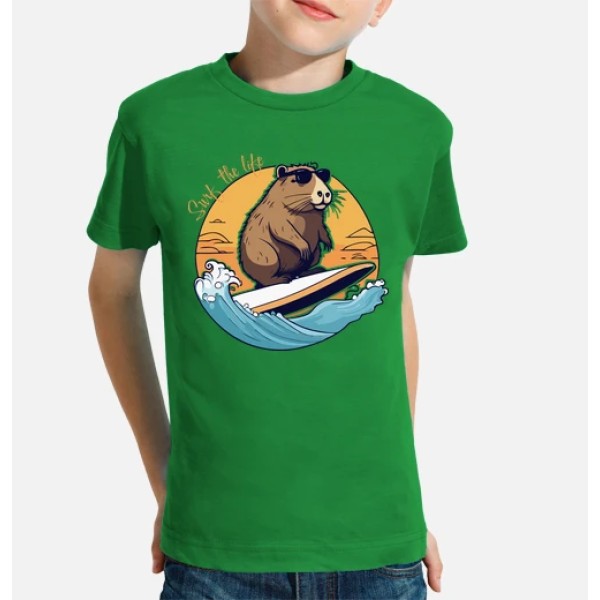 Capibara Surfeando