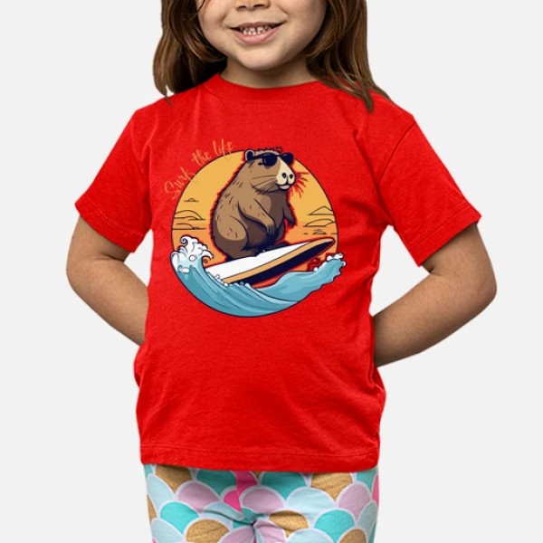Capibara Surfeando