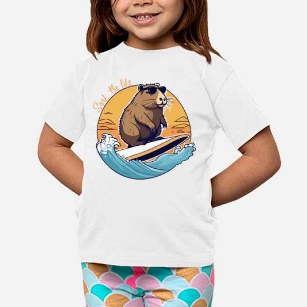 Capibara Surfeando