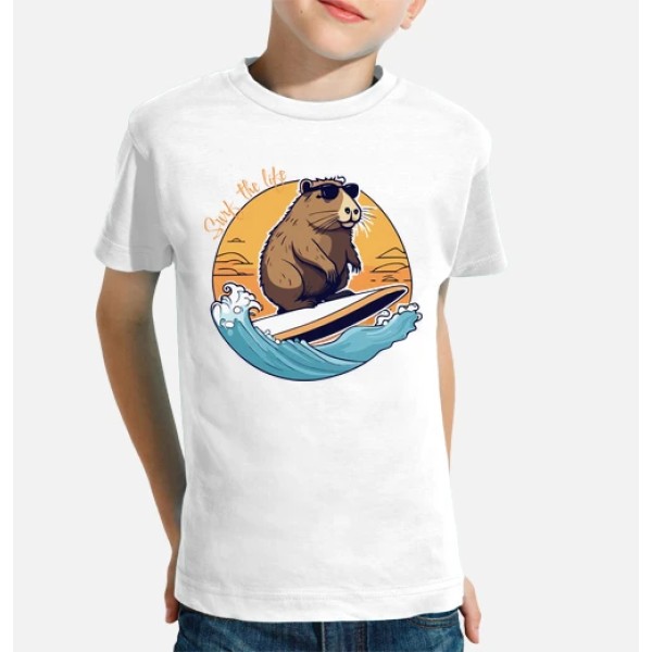 Capibara Surfeando