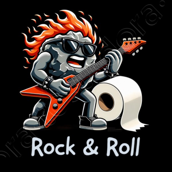 Roca Rollo Papel Higiu00e9nico Rock n Roll Heavy Metal