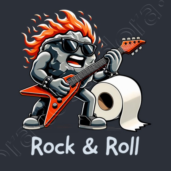 Roca Rollo Papel Higiu00e9nico Rock n Roll Heavy Metal