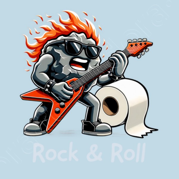 Roca Rollo Papel Higiu00e9nico Rock n Roll Heavy Metal