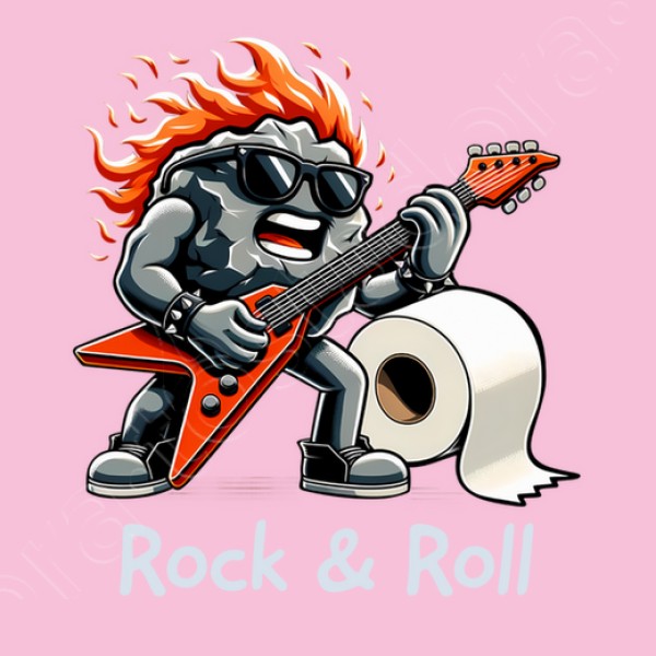 Roca Rollo Papel Higiu00e9nico Rock n Roll Heavy Metal