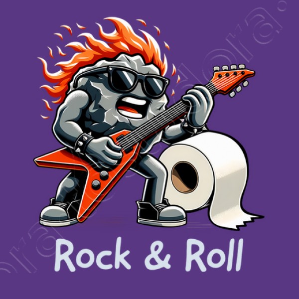 Roca Rollo Papel Higiu00e9nico Rock n Roll Heavy Metal