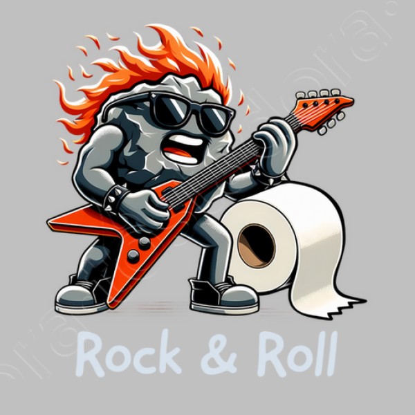 Roca Rollo Papel Higiu00e9nico Rock n Roll Heavy Metal