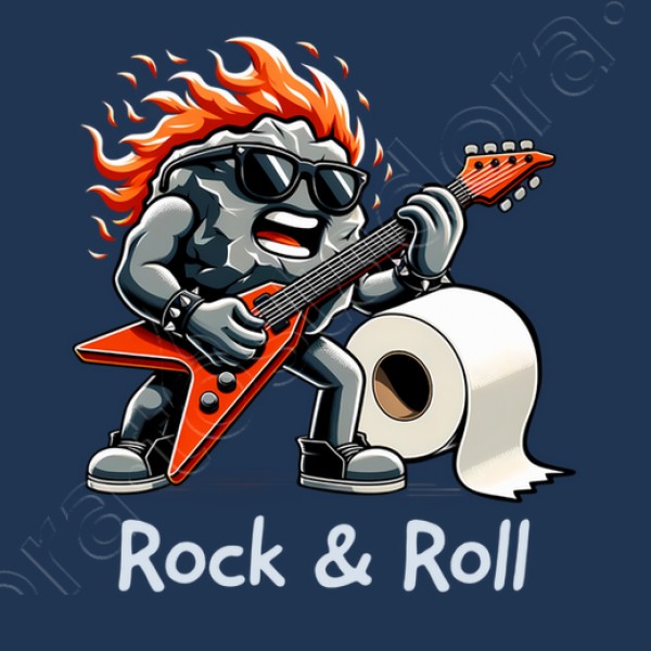 Roca Rollo Papel Higiu00e9nico Rock n Roll Heavy Metal