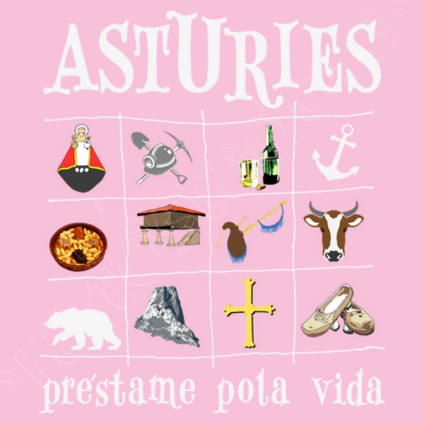 Asturies 2017 fondo oscuro - Camiseta para niu00f1o de manga corta