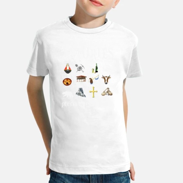 Asturies 2017 fondo oscuro - Camiseta para niu00f1o de manga corta