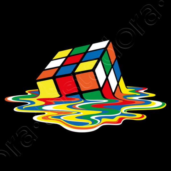 Cubo friki derretido