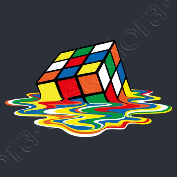 Cubo friki derretido