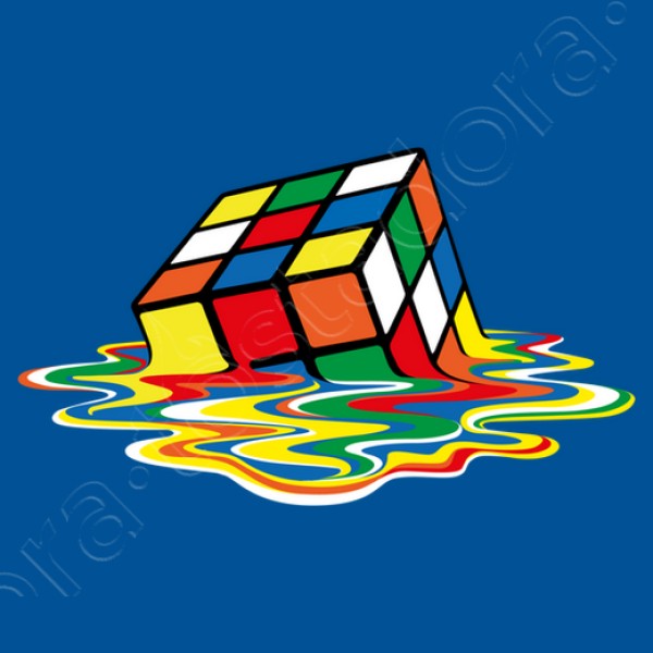 Cubo friki derretido