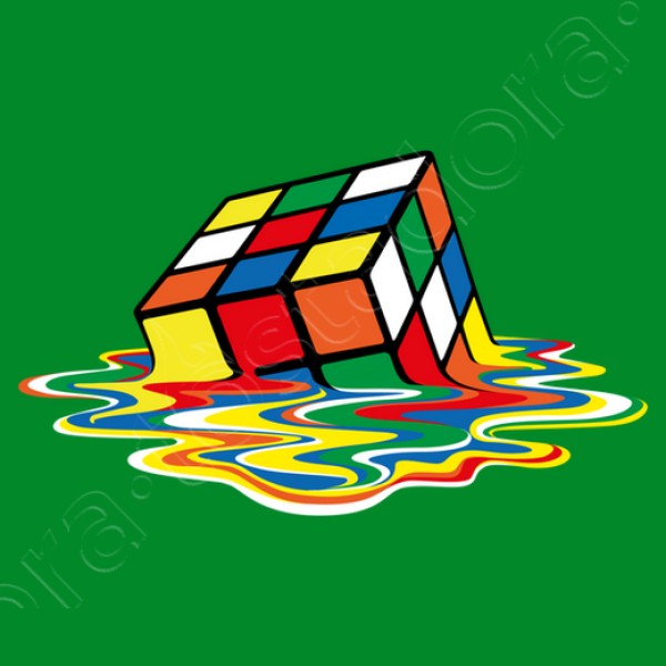 Cubo friki derretido