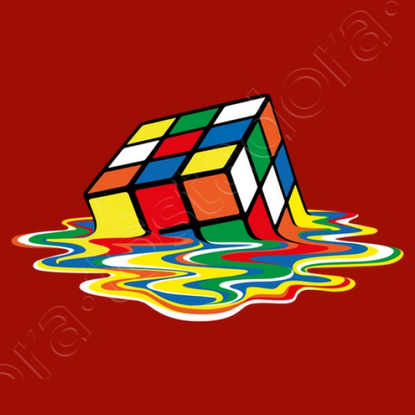 Cubo friki derretido