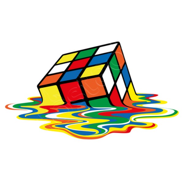 Cubo friki derretido