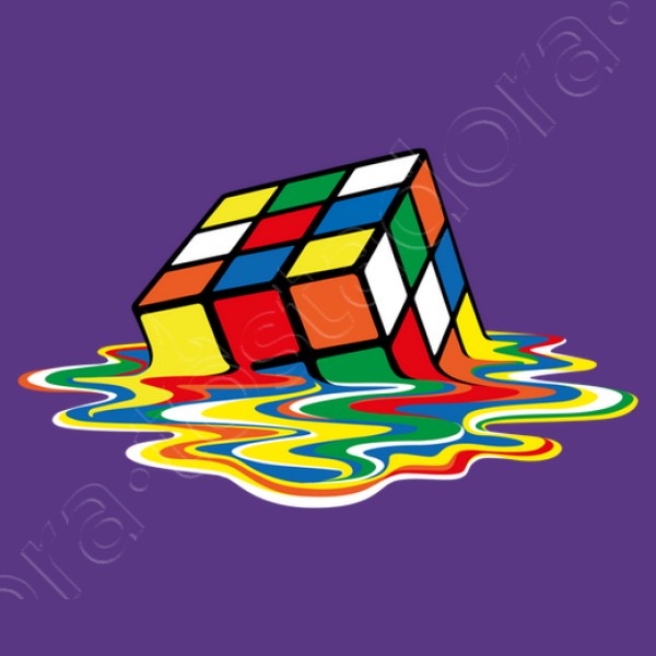 Cubo friki derretido