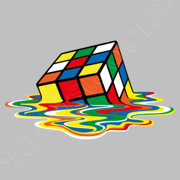 Cubo friki derretido