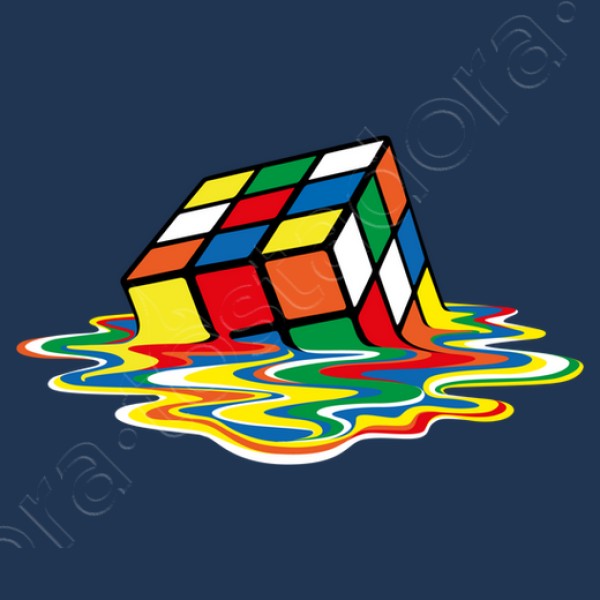 Cubo friki derretido