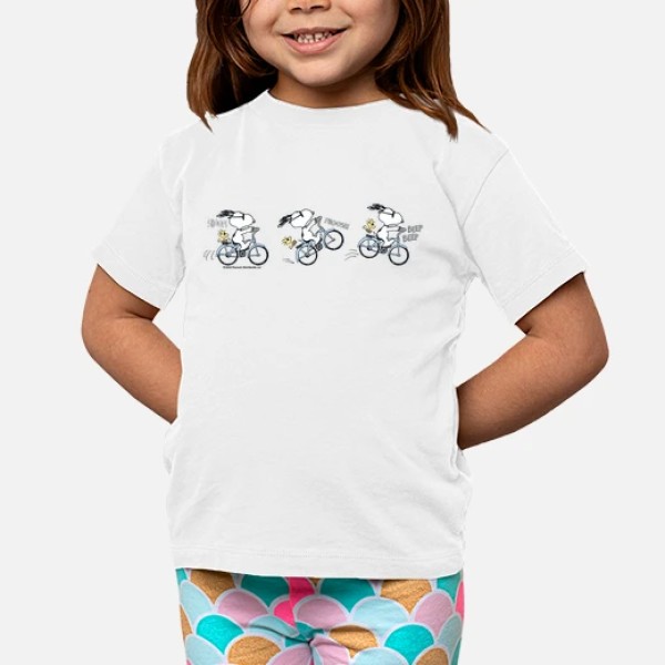 Snoopy Woodstock Biking