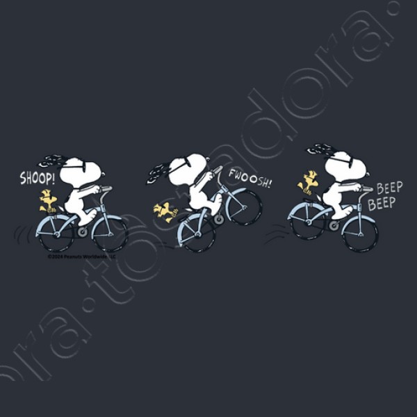 Snoopy Woodstock Biking