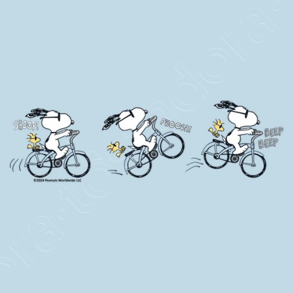 Snoopy Woodstock Biking